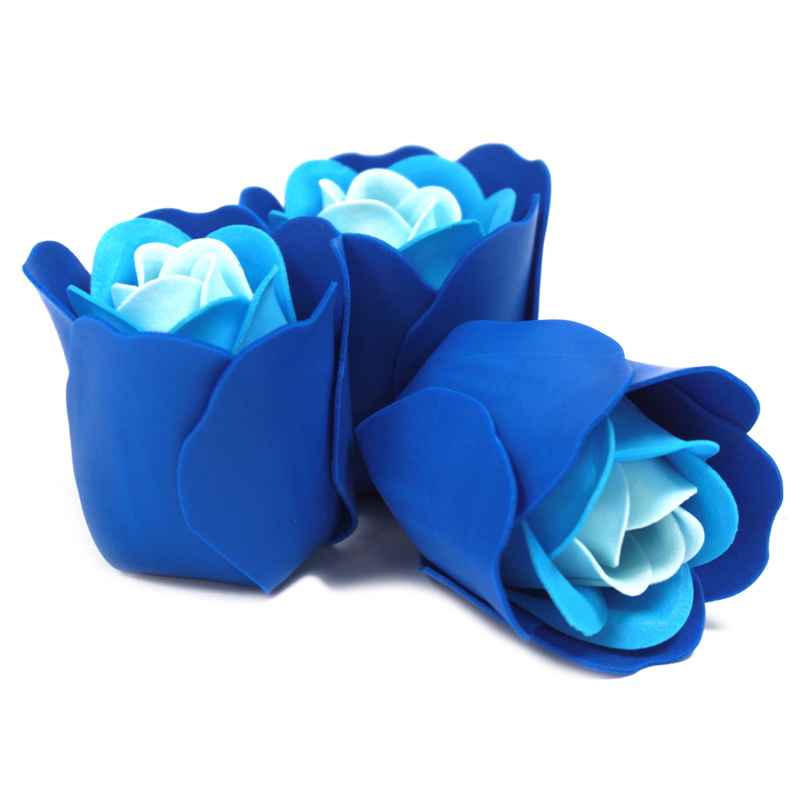 Set of 3 Soap Flower Heart Box - Lavender Roses
